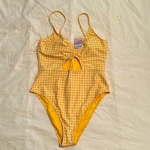 FOREVER 21 - Women’s - Yellow One Piece Swimsuit - New
